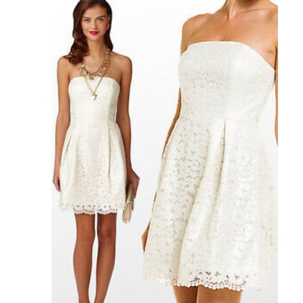 Lilly Pulitzer Marielle Lace Strapless Dress